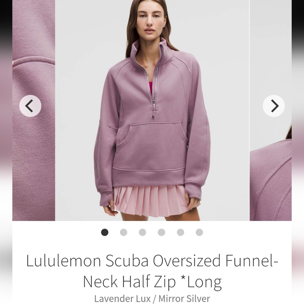 Lululemon Scuba Oversized Funnel-Neck Half Zip Long NWT XS/S
